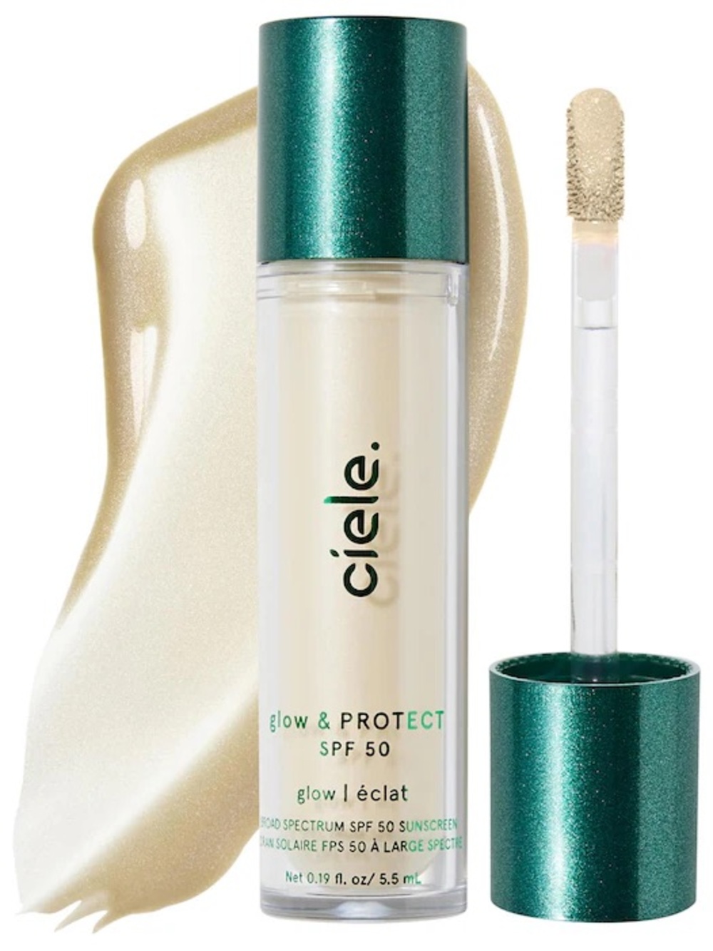 Ciele glow & PROTECT SPF 50+ liquid highlighter Church